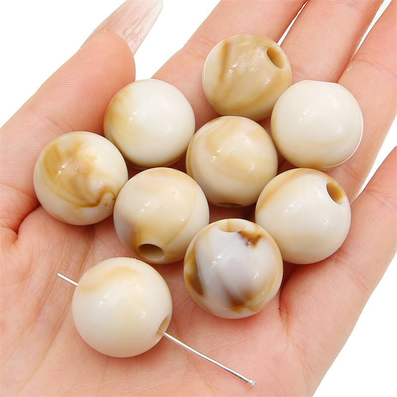 500g/bag Acrylic Large Hole Irregular Shaped Loose Beads for DIY Beads
