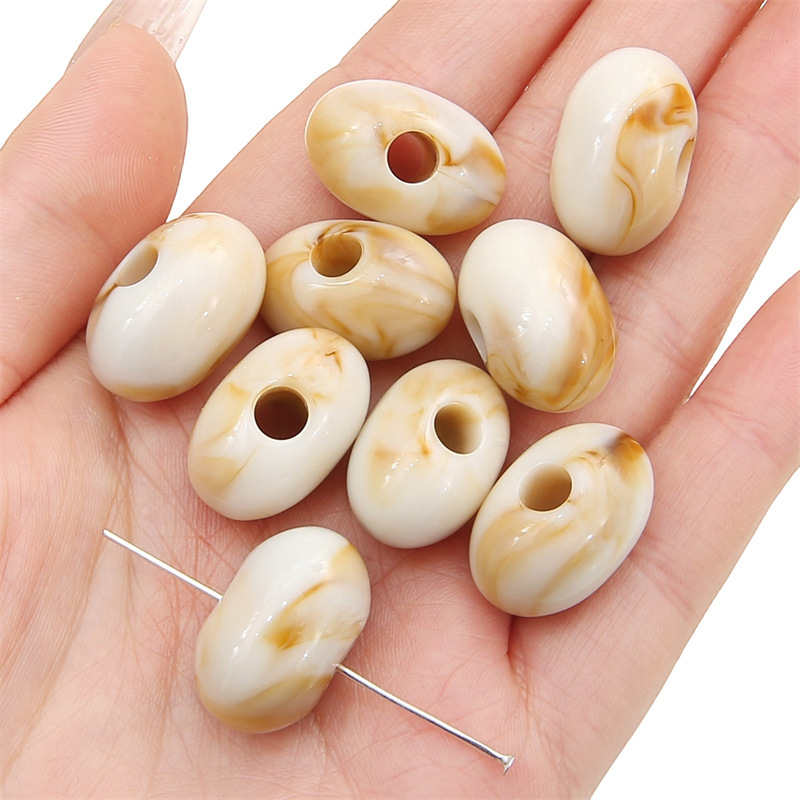 500g/bag Acrylic Large Hole Irregular Shaped Loose Beads for DIY Beads