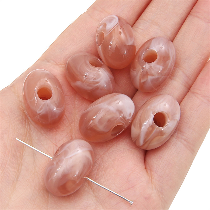 500g/bag Acrylic Large Hole Irregular Shaped Loose Beads for DIY Beads