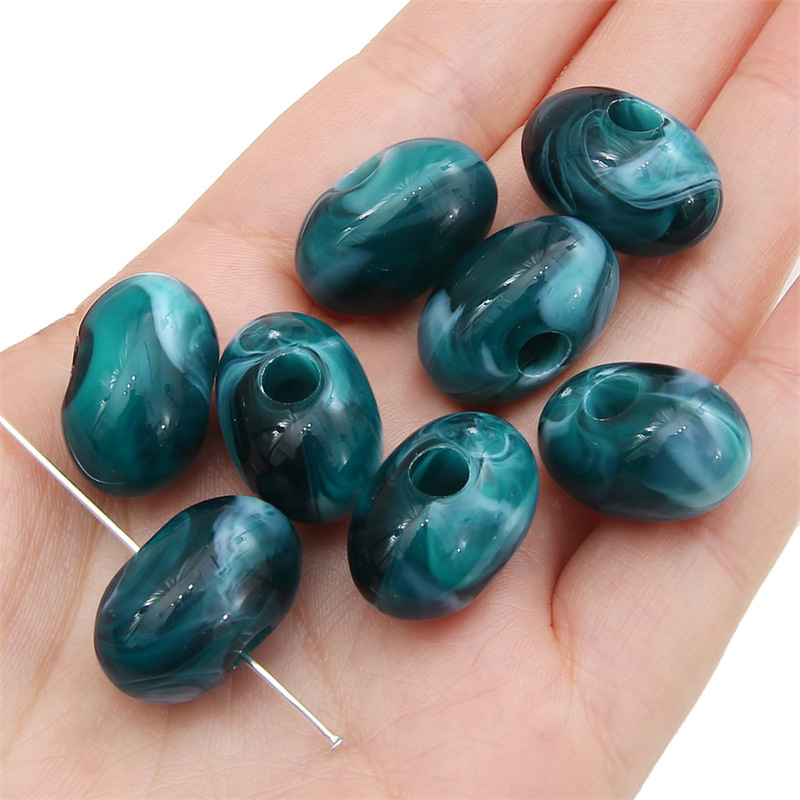 500g/bag Acrylic Large Hole Irregular Shaped Loose Beads for DIY Beads
