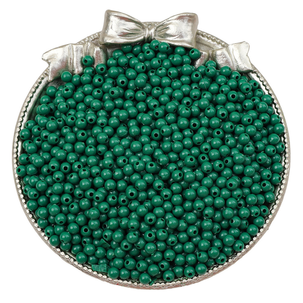 5000 pcs/bag 4mm solid color acrylic round beads for DIY beading