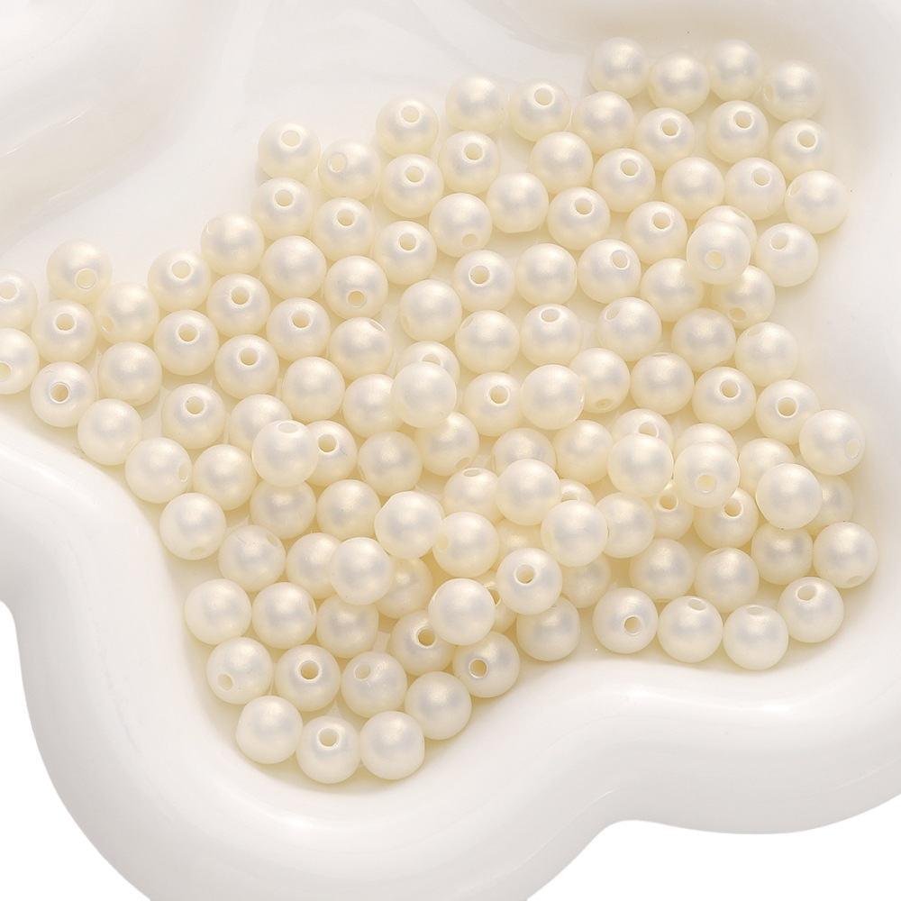 1000 Pcs/Bag 8mm Acrylic Fantasy Color Magic Gold Round Beads DIY Beads