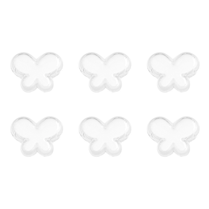 60 pcs/bag 24x18mm transparent acrylic oil-drip butterfly DIY accessories