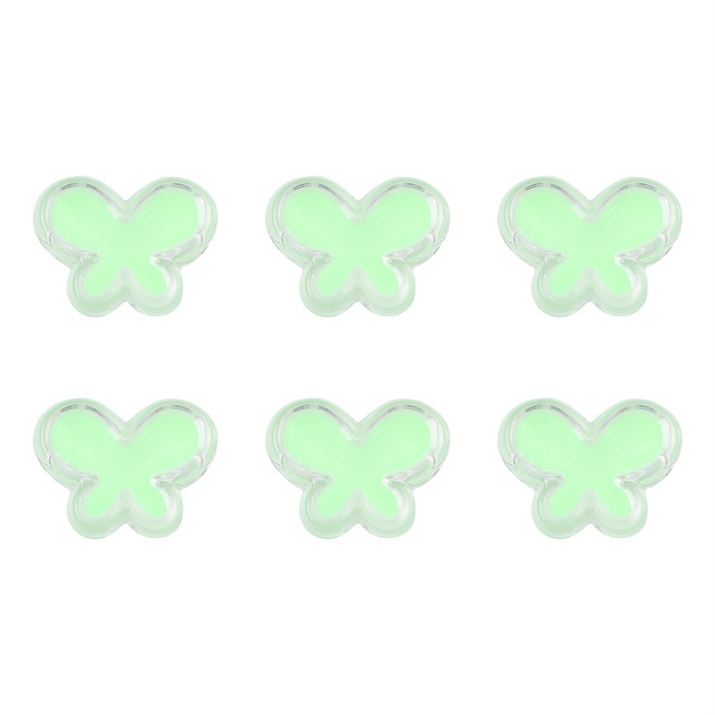 60 pcs/bag 24x18mm transparent acrylic oil-drip butterfly DIY accessories