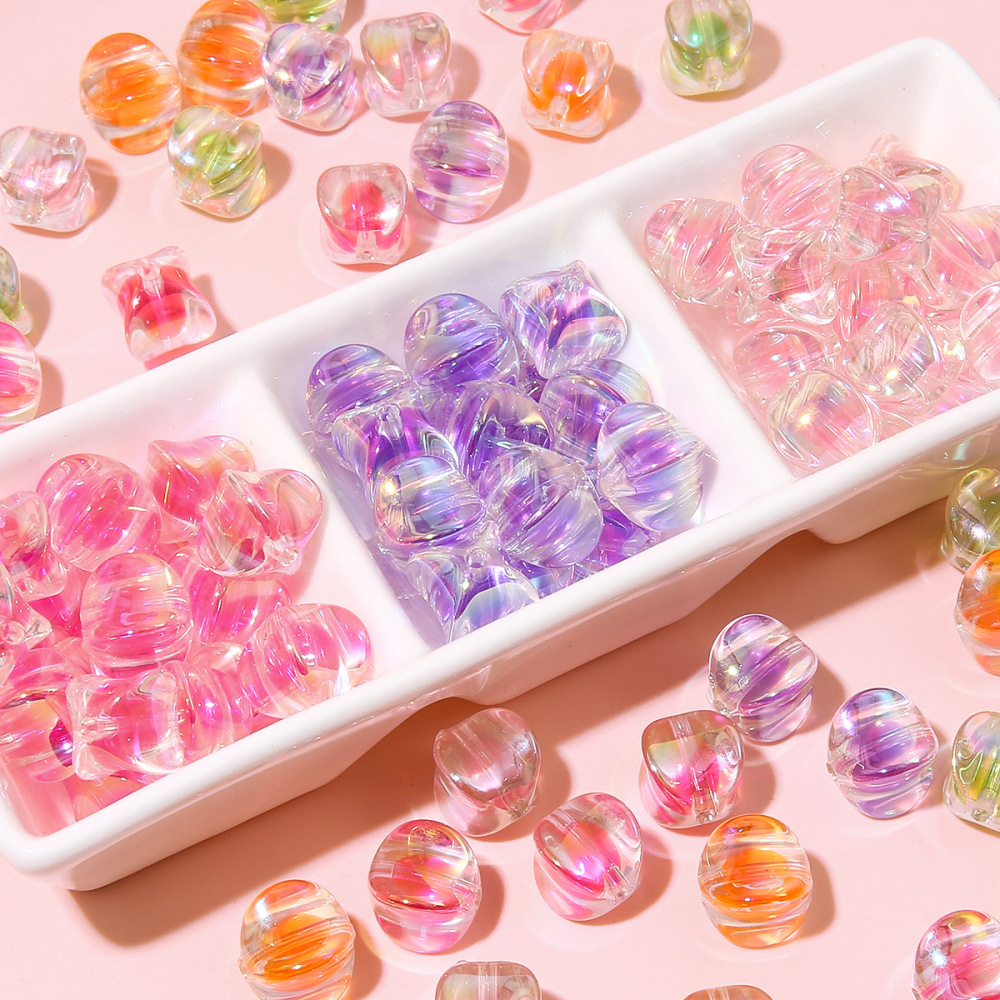 60 pcs/bag 14x14mm acrylic colorful sandwich star bead DIY accessories