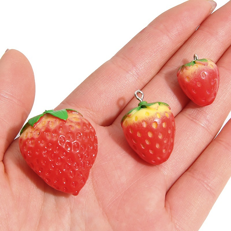 20 pcs/bag Simulated Strawberry Fruit DIY Accessories