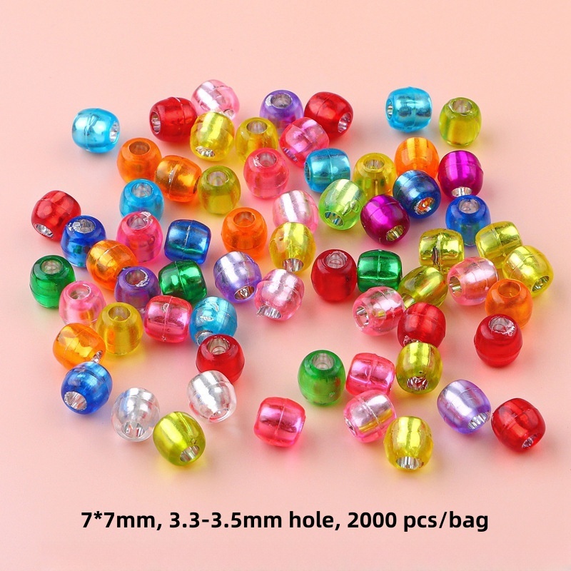Large package of acrylic letter beads, love small flower beads DIY accessories