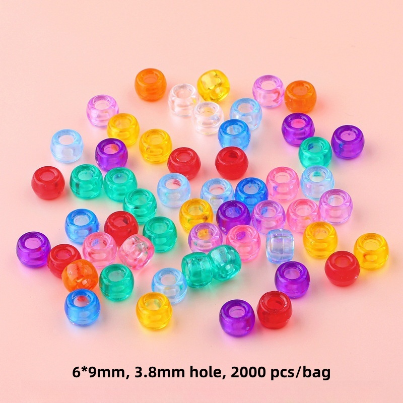 Large package of acrylic letter beads, love small flower beads DIY accessories