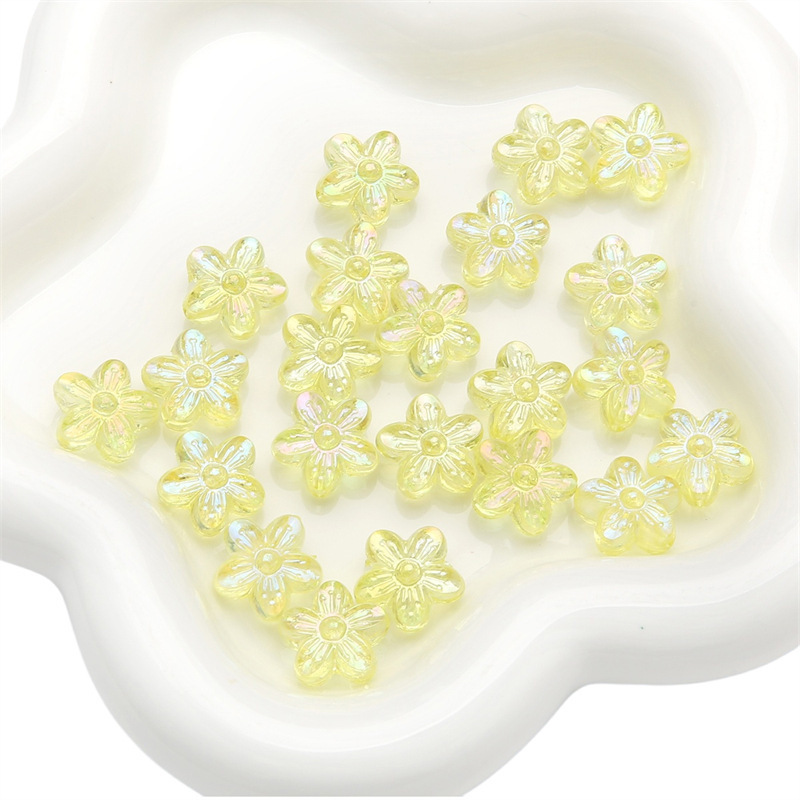 200 pcs/bag 16x15mm Clear Acrylic Oil-Drip Star Beads DIY Accessories