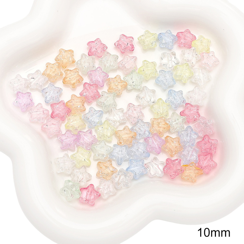 600 pcs/bag Acrylic Exploding Butterfly Bear Bead DIY Accessories