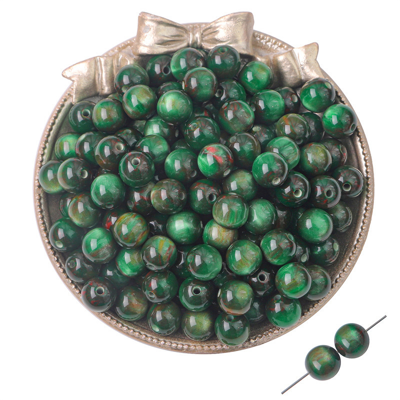 100 pcs/bag 10mm Starry Sky Gradient Resin Beads DIY Accessories