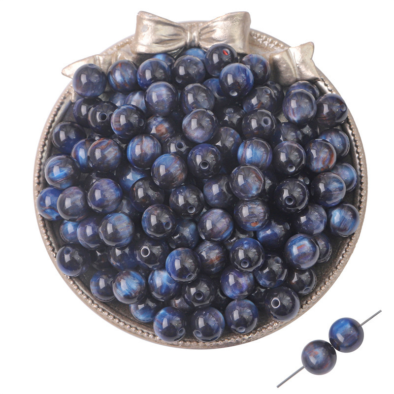 100 pcs/bag 10mm Starry Sky Gradient Resin Beads DIY Accessories