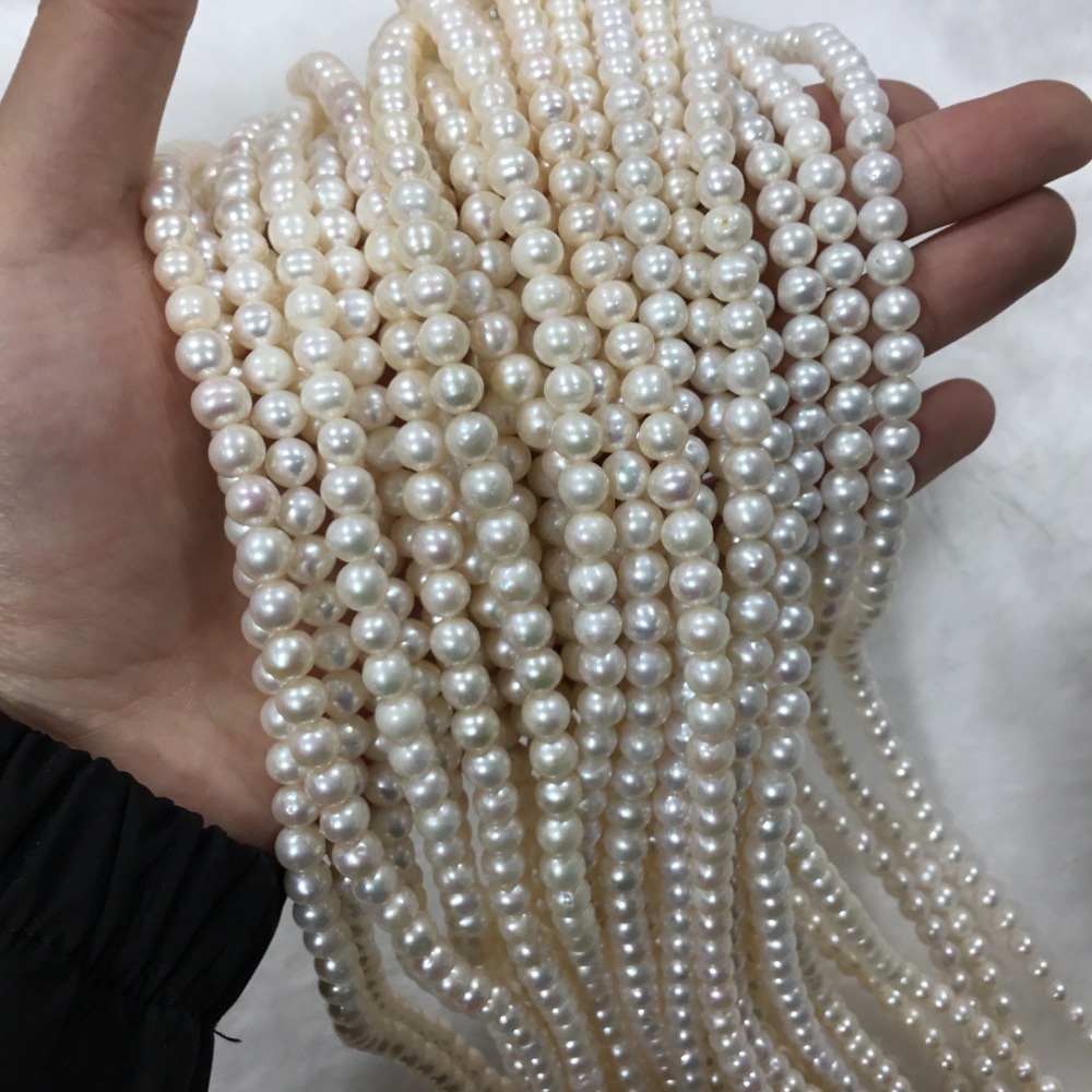 6-7mm Natural Freshwater Pearl with Minor Imperfections - DIY Accessories