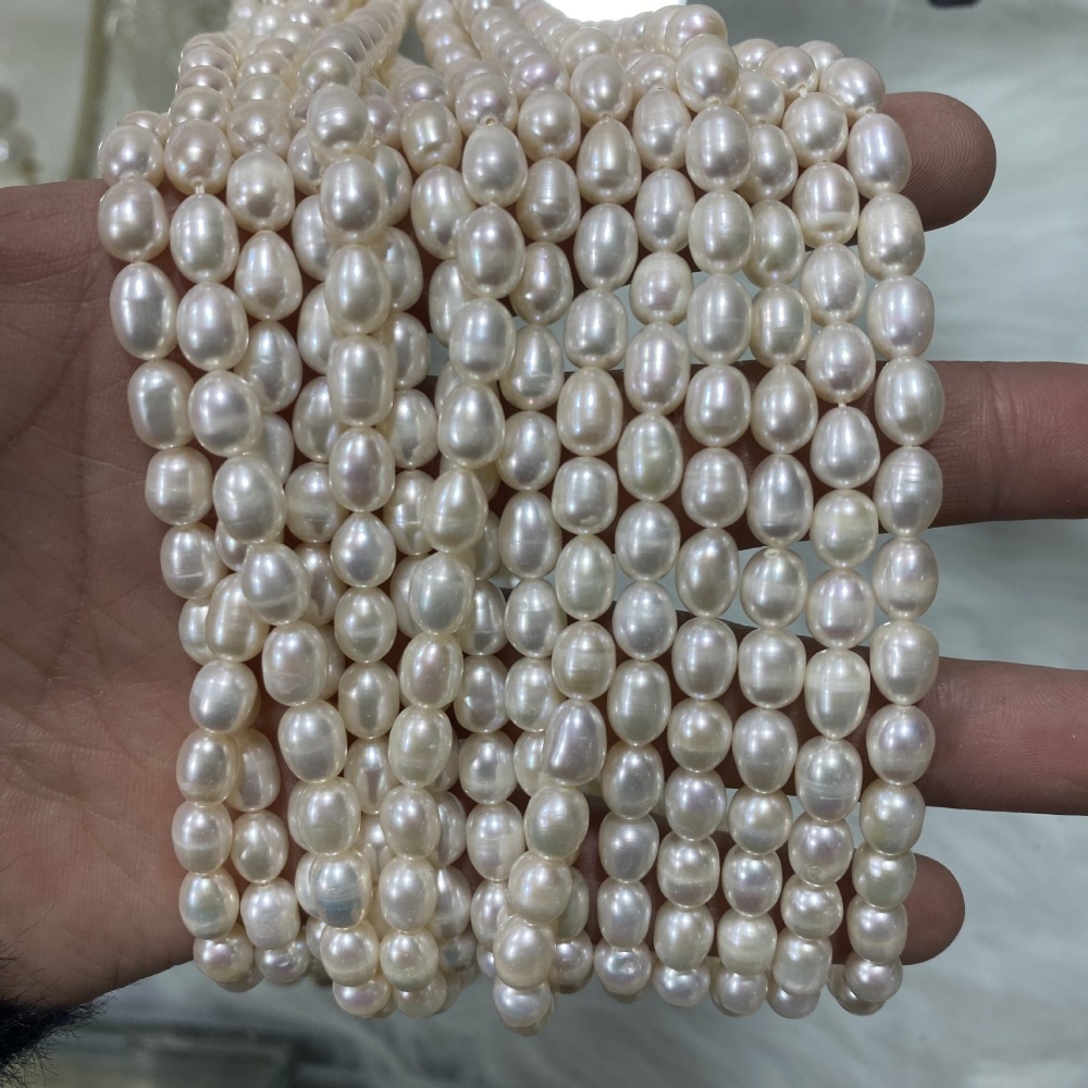 6-6.5mm Natural Freshwater Pearl with Minor Imperfections - DIY Accessories