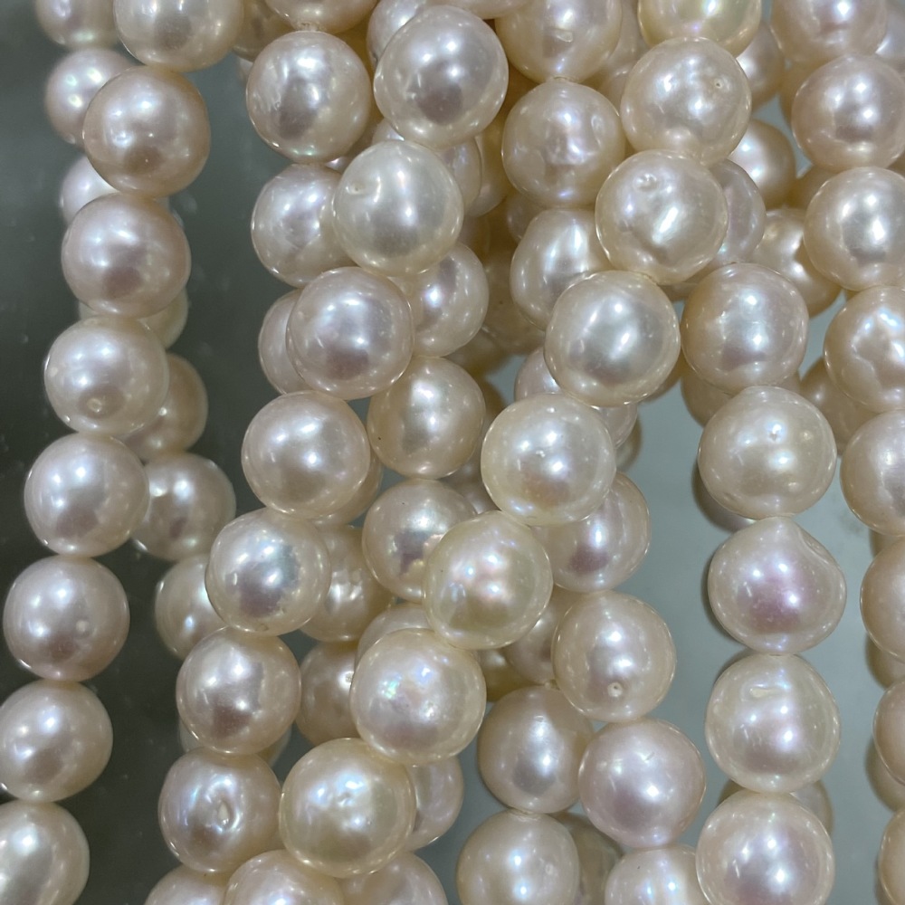 6-7mm Cool Luminous Natural Baroque Freshwater Pearl DIY Accessories