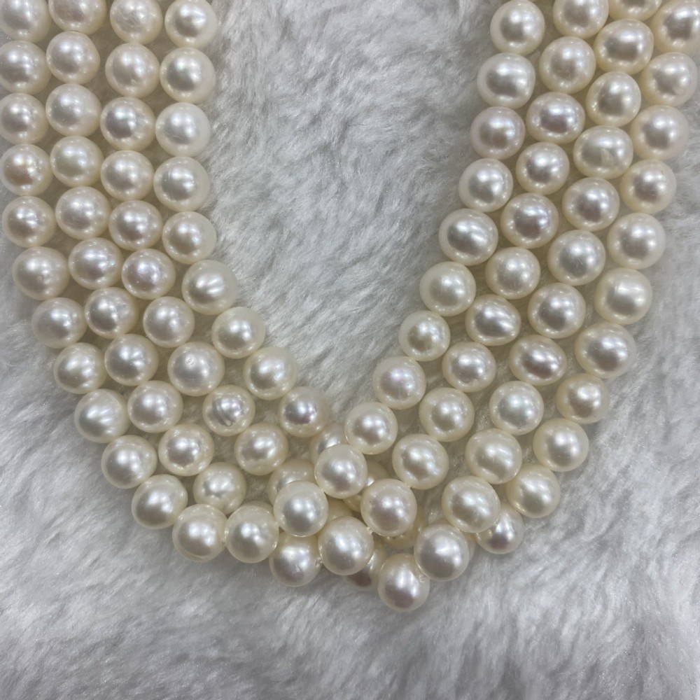5.5~6mm Natural Freshwater Pearl, Flawless with Very Flaws, DIY Accessories