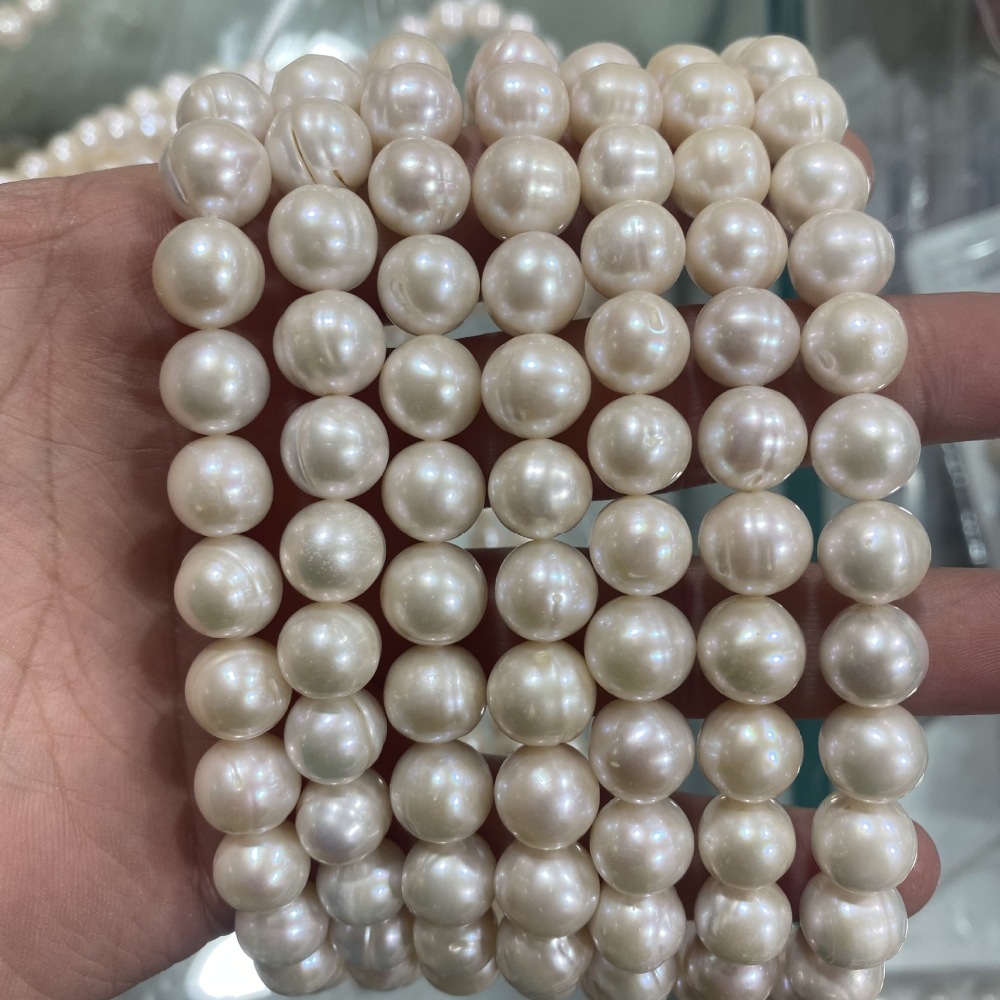 9-10mm Natural Freshwater Oval Pearl DIY Accessories