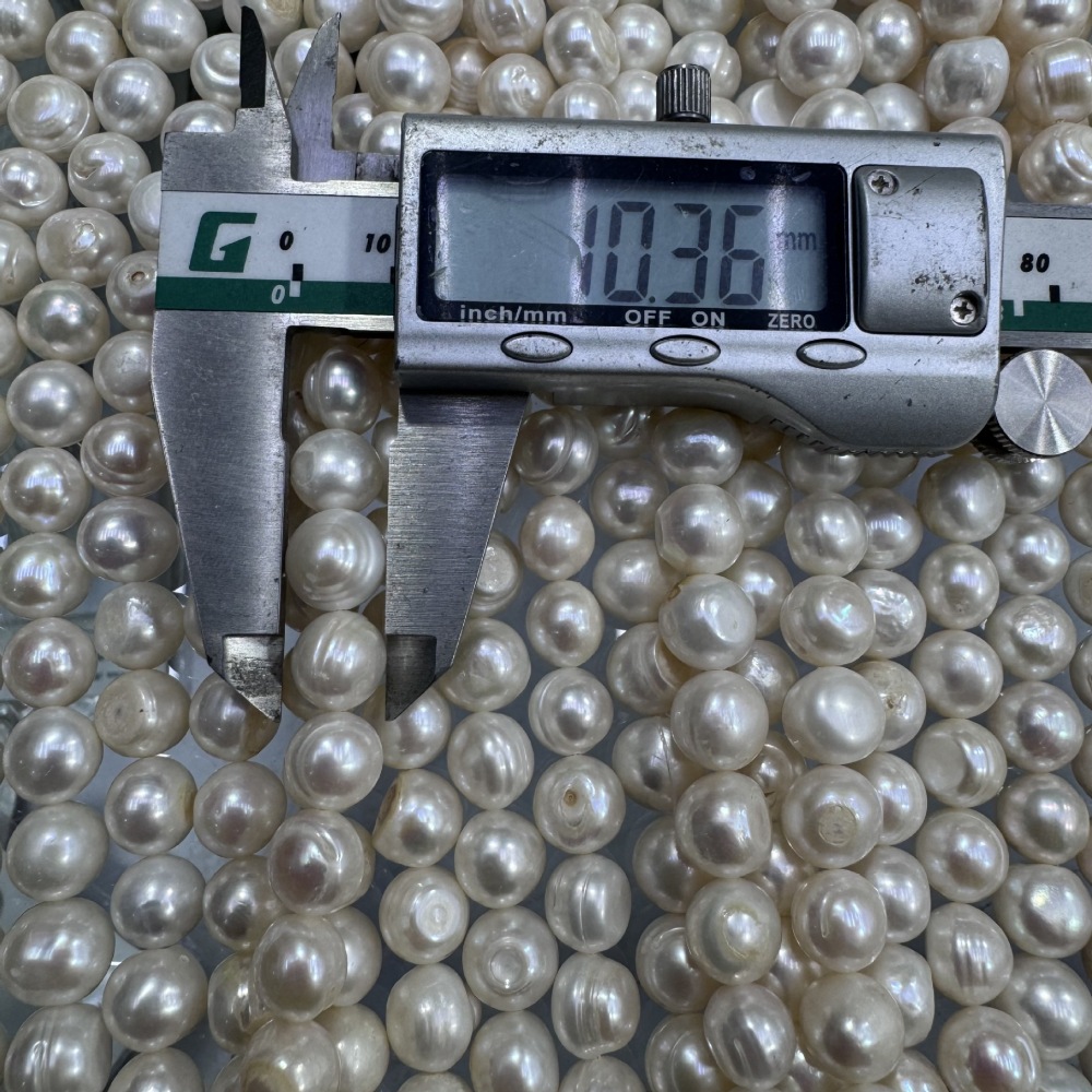 9-10mm Natural Freshwater Oval Pearl DIY Accessories