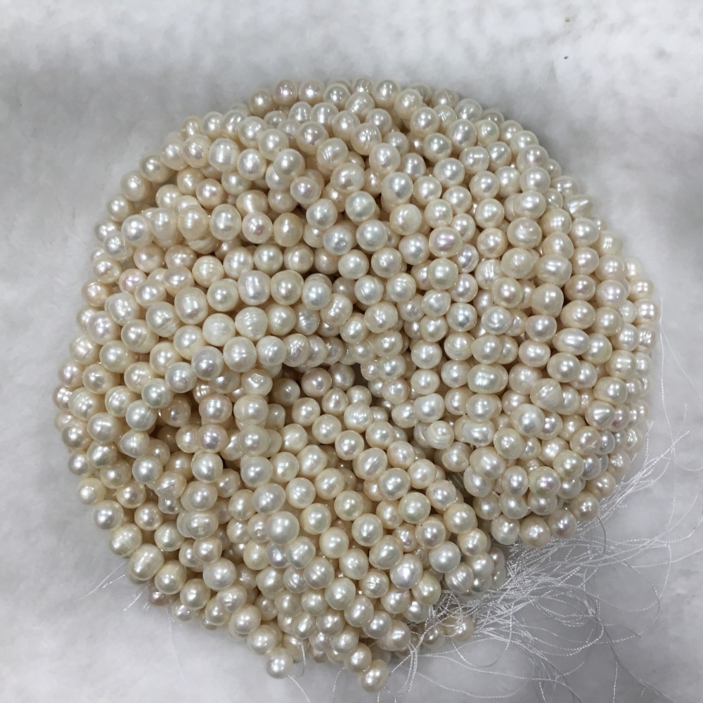 10-11mm Natural Freshwater Pearl Spiral Potato-Shaped DIY Accessories