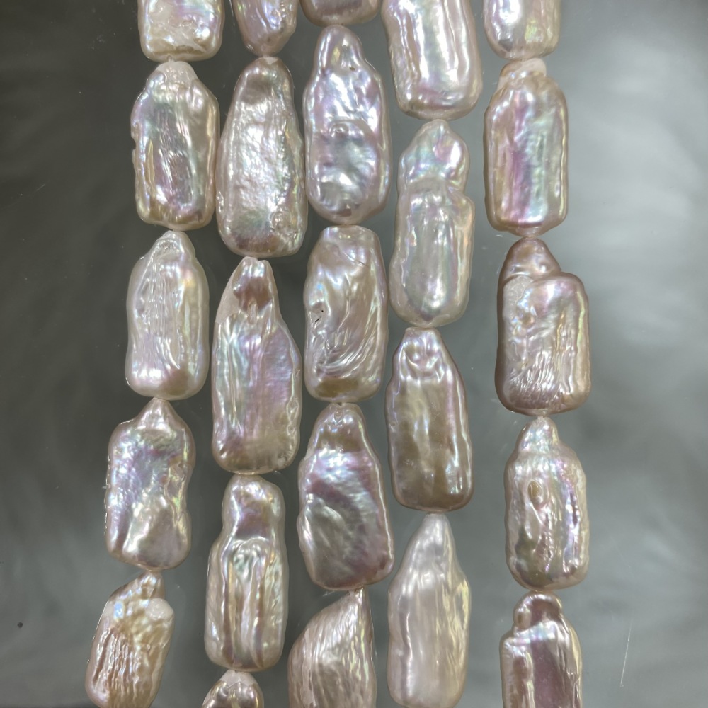 10x25mm Natural Rectangular Baroque Freshwater Pearl DIY Accessories