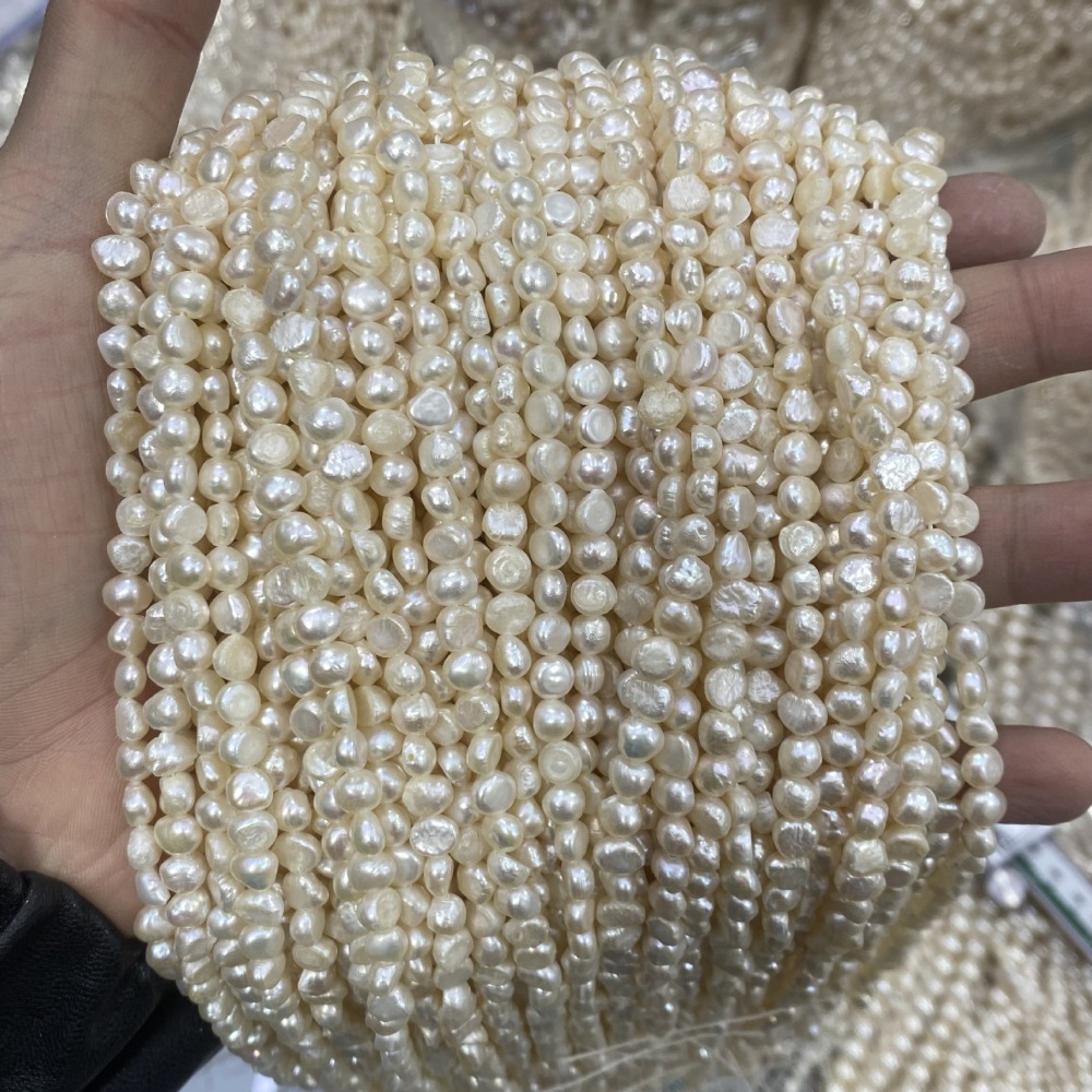 5-6mm Baroque Natural Freshwater Pearl DIY Accessories