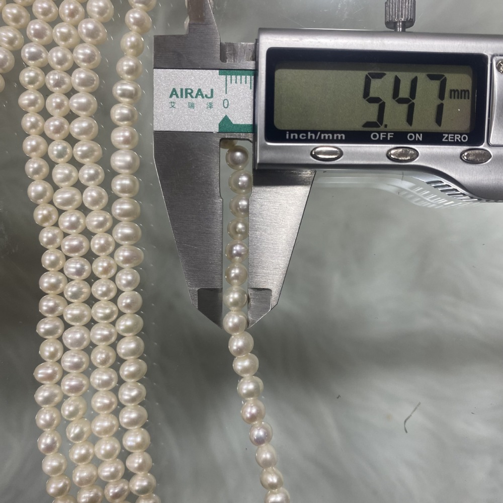 5-7mm Natural Freshwater Pearl Punch Head (Near Round) DIY Accessory