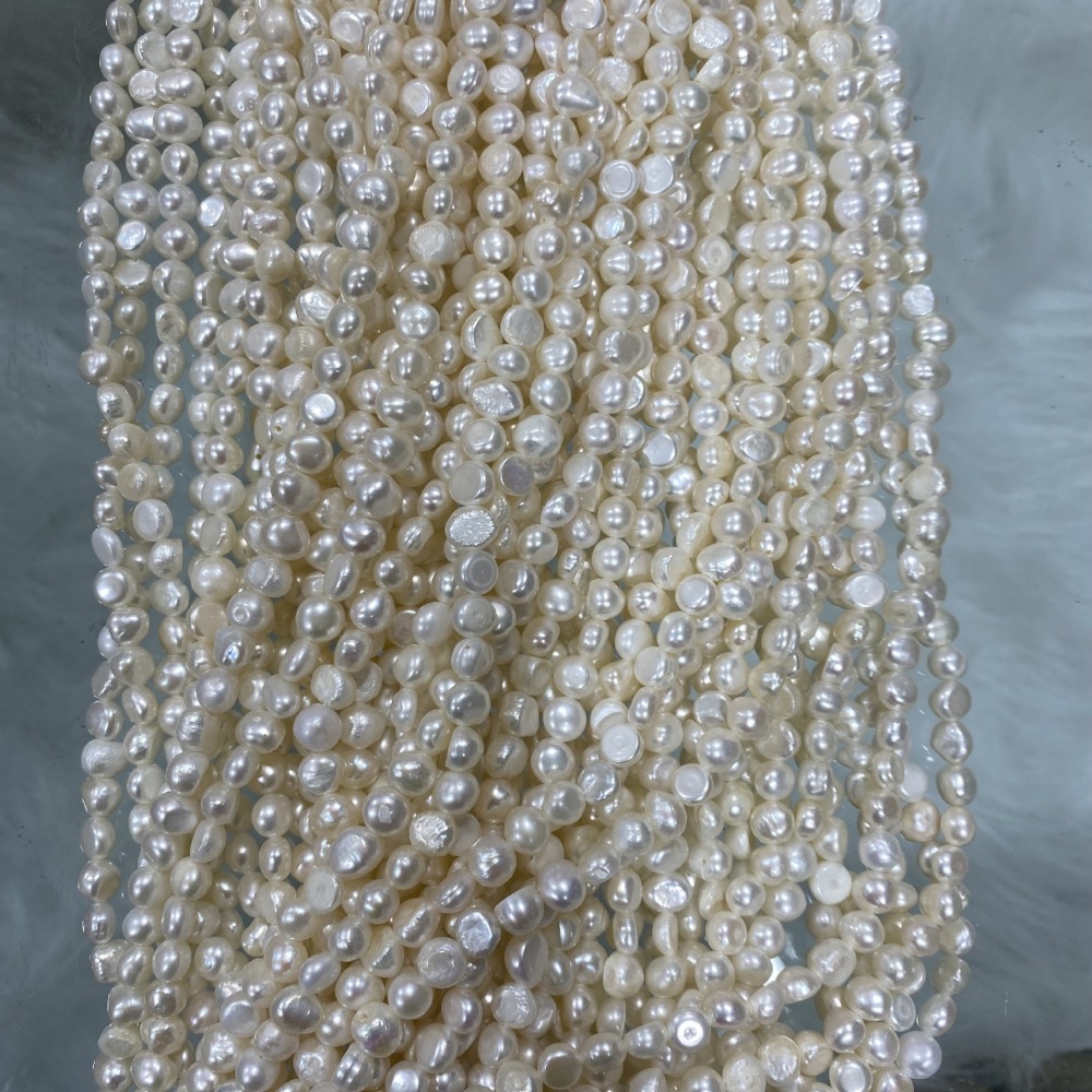 7-8mm Natural Baroque Freshwater Pearl DIY Accessories