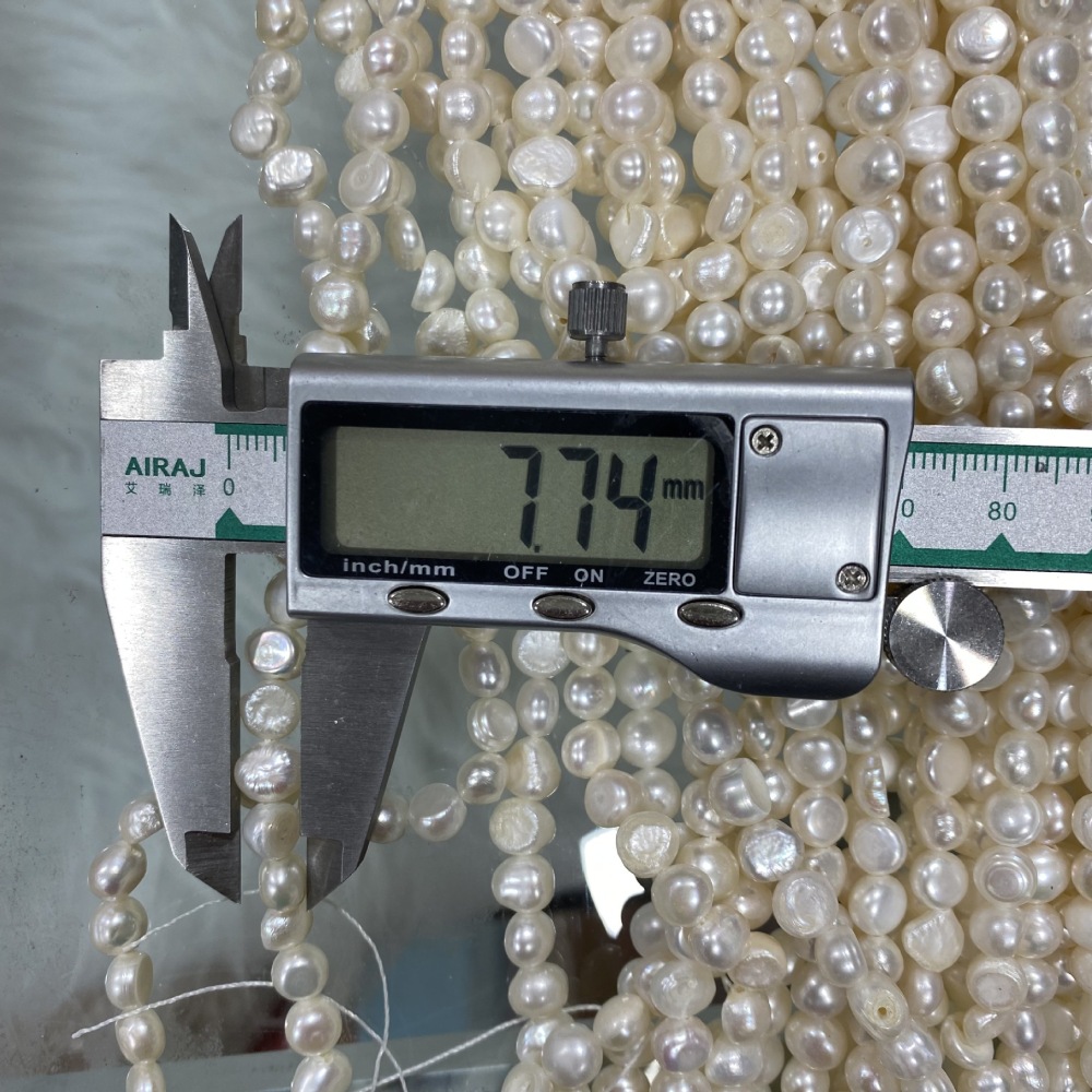 7-8mm Natural Baroque Freshwater Pearl DIY Accessories