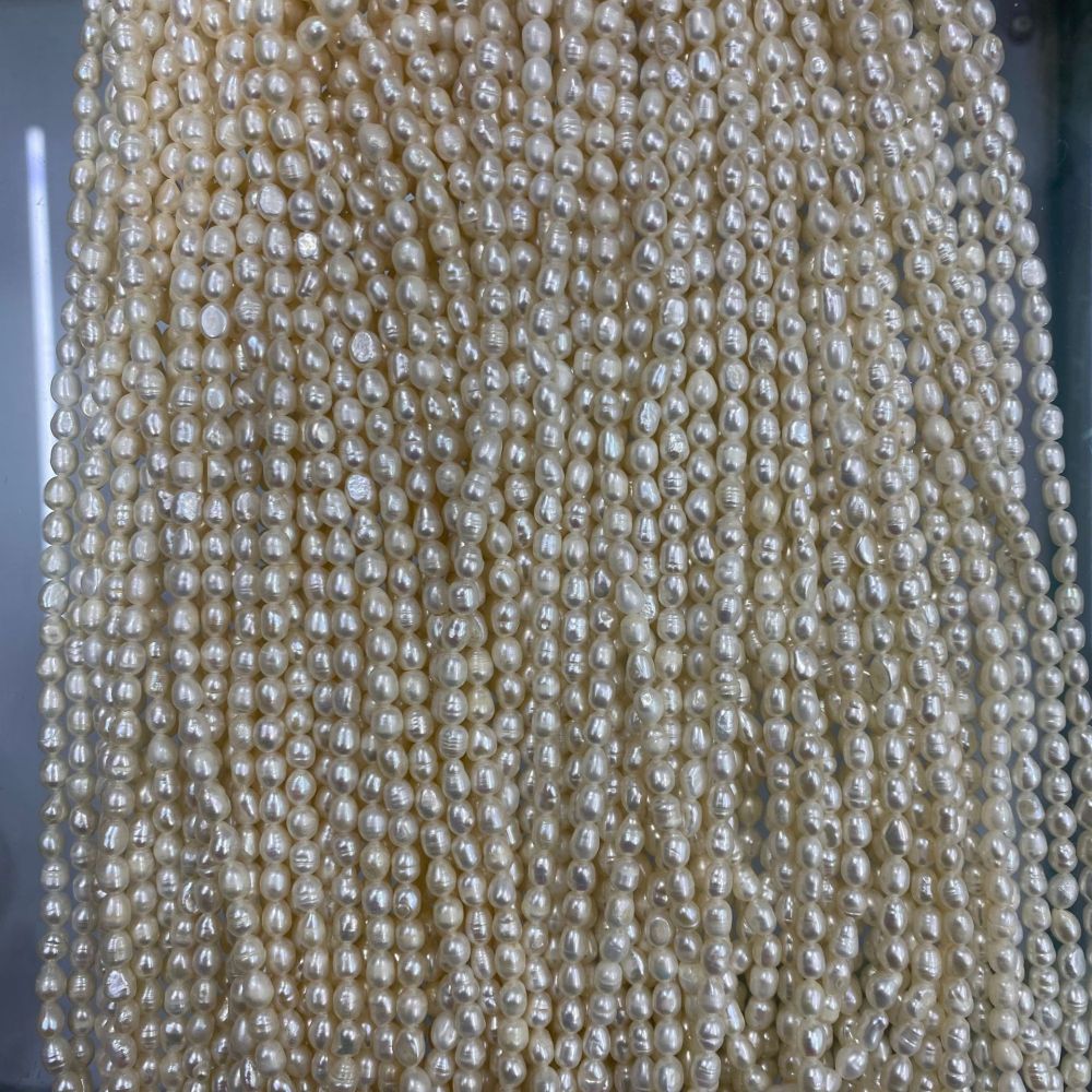 4-4.5mm Natural Freshwater Pearls with Texture - DIY Accessories
