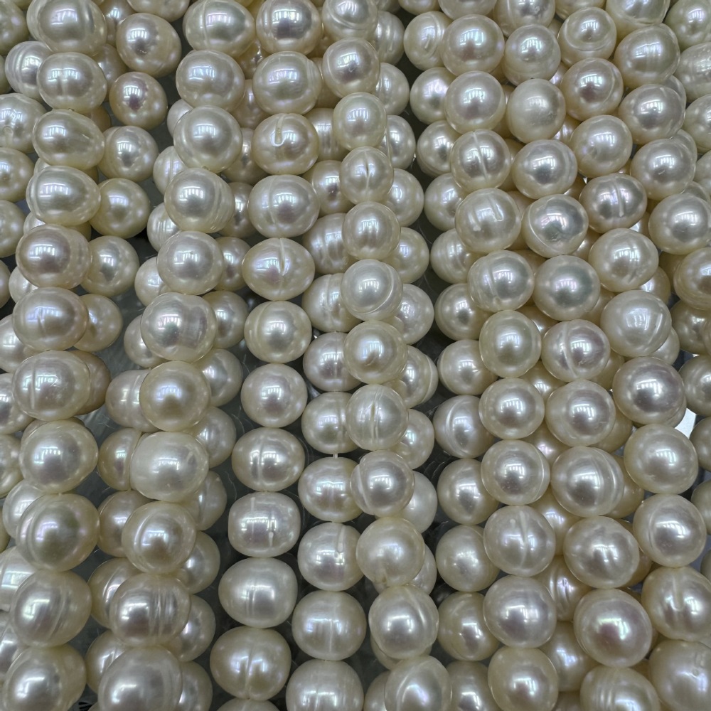 9-10mm Natural Freshwater Pearls, High Luster and Clean, DIY Accessories