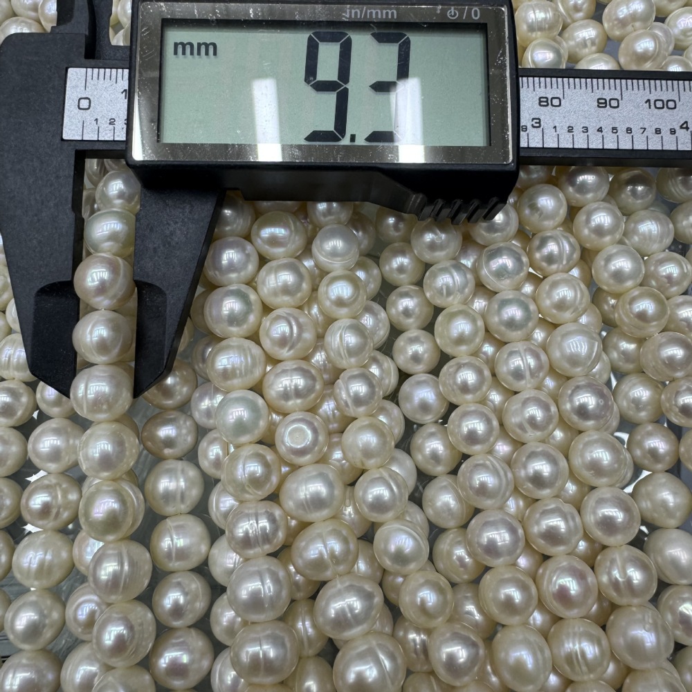 9-10mm Natural Freshwater Pearls, High Luster and Clean, DIY Accessories