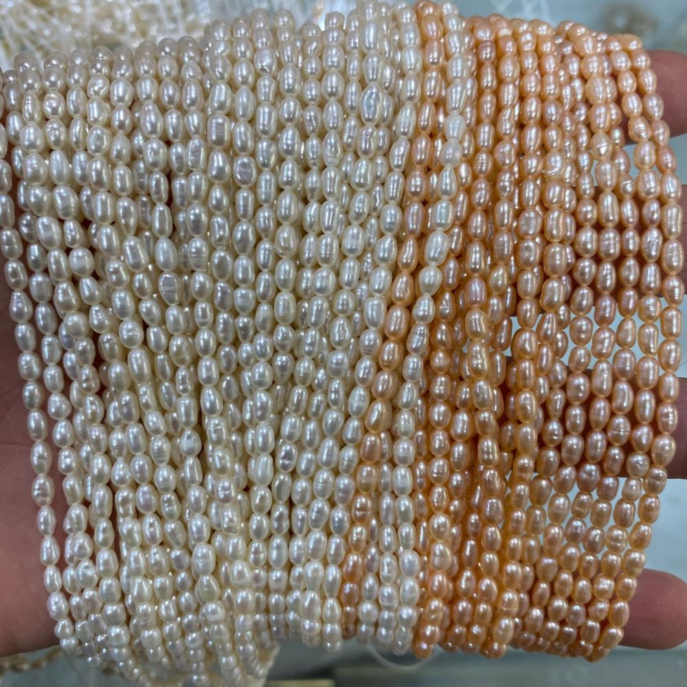 3-4 mm Natural Freshwater Pearls (Millet Pearls) DIY Accessories