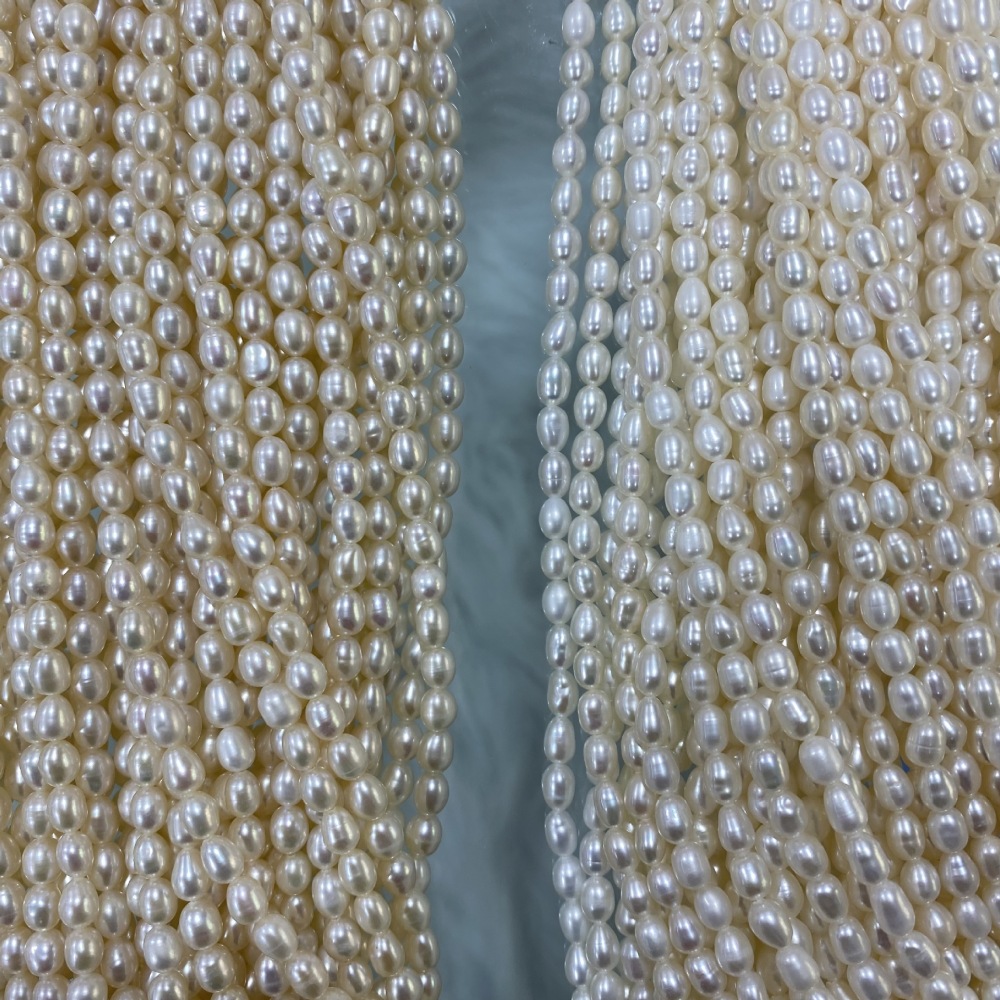 4-5mm Natural Freshwater Pearls, High Luster, Few Flaws, DIY Accessories