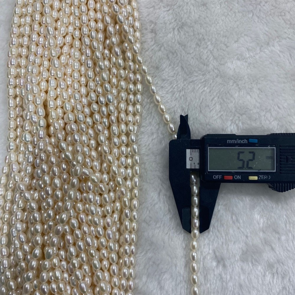 5-6mm natural freshwater pearls, plump seed pearls, few flaws, DIY accessories