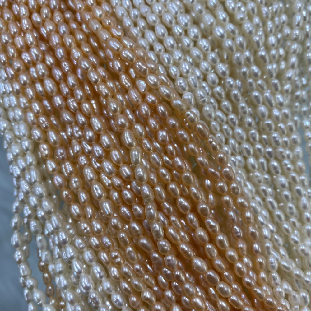 3-4 mm Natural Freshwater Pearls (Millet Pearls) DIY Accessories