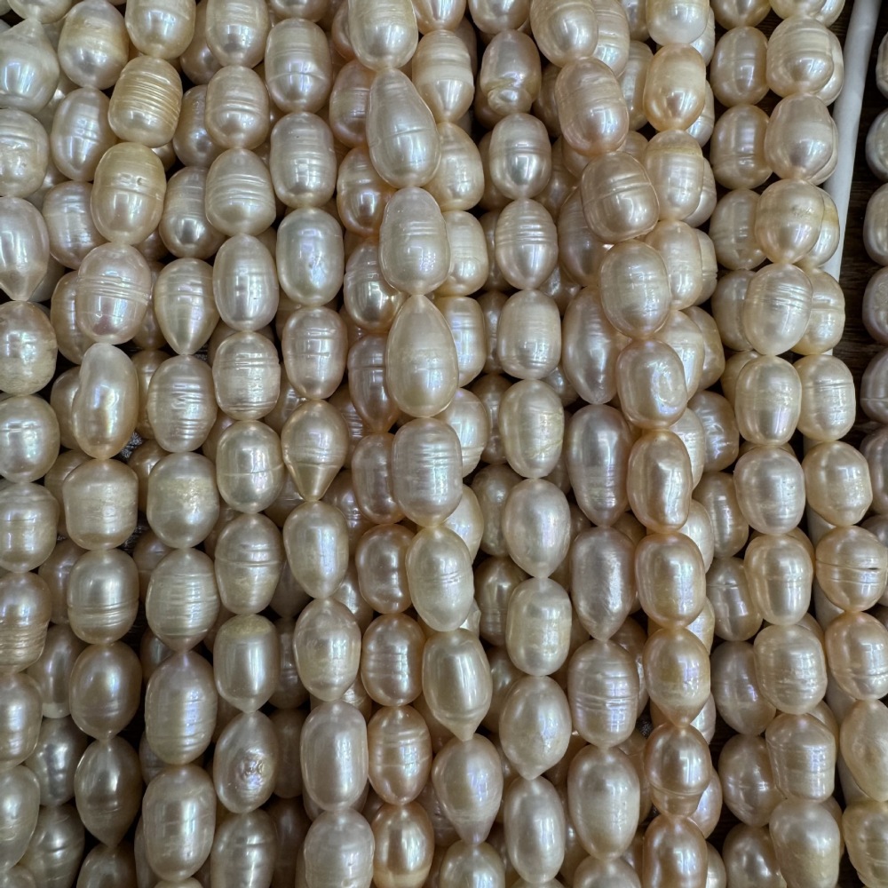 8-11mm Natural Freshwater Pearls, High Luster, Slight Texture, DIY Accessories