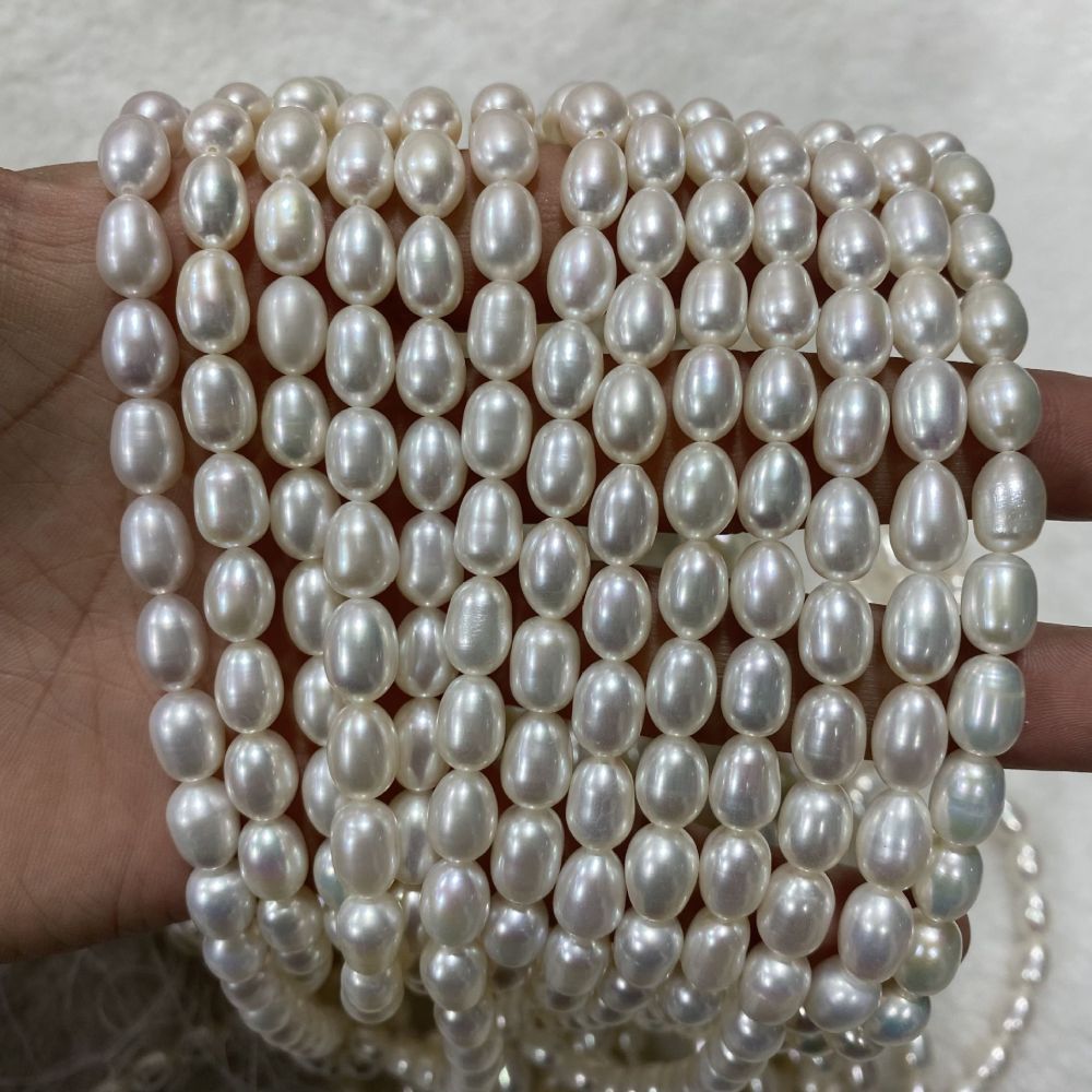 7-8mm Natural Freshwater Pearls, High Luster, Very Few Blemishes, DIY Accessories