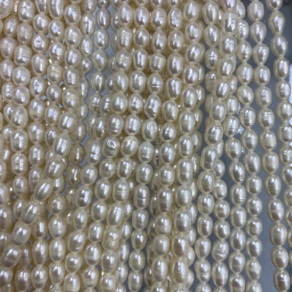 4.5-5mm Natural Freshwater Pearls, Slight Texture, Strong Luster, DIY Accessories