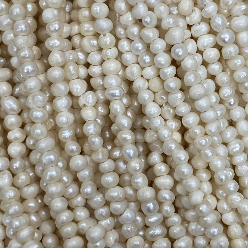 2-3mm Natural Freshwater Pearls, Near-Round, Small Spacer, DIY Accessory