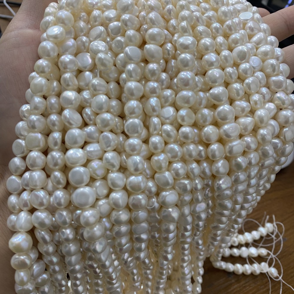 8-9mm Natural Freshwater Pearls, High Luster, Very Few Blemishes, DIY Accessories