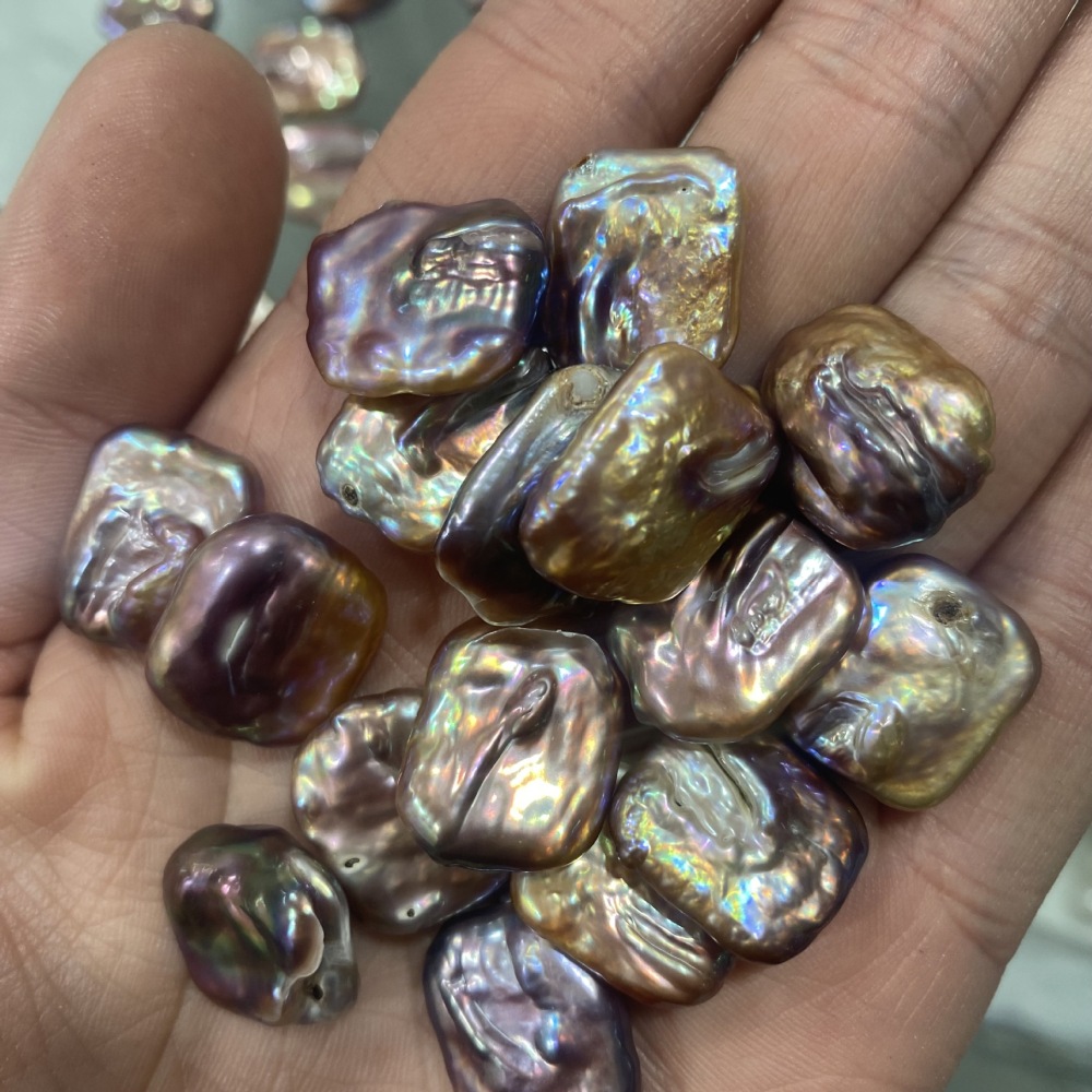 20pcs/bag 14~17mm Natural Baroque Freshwater Pearls, High Luster, DIY Accessories