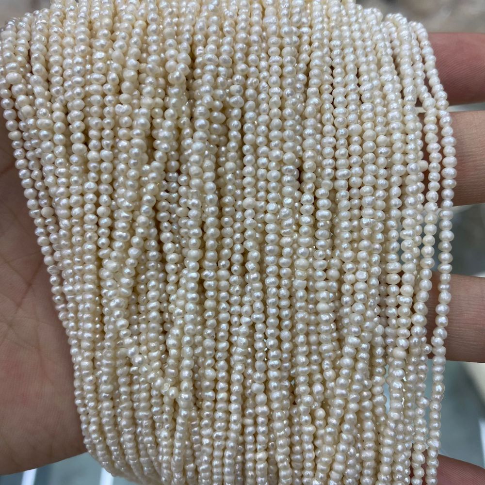 2-2.5mm Natural Freshwater Pearls, Near-Round, DIY Accessories