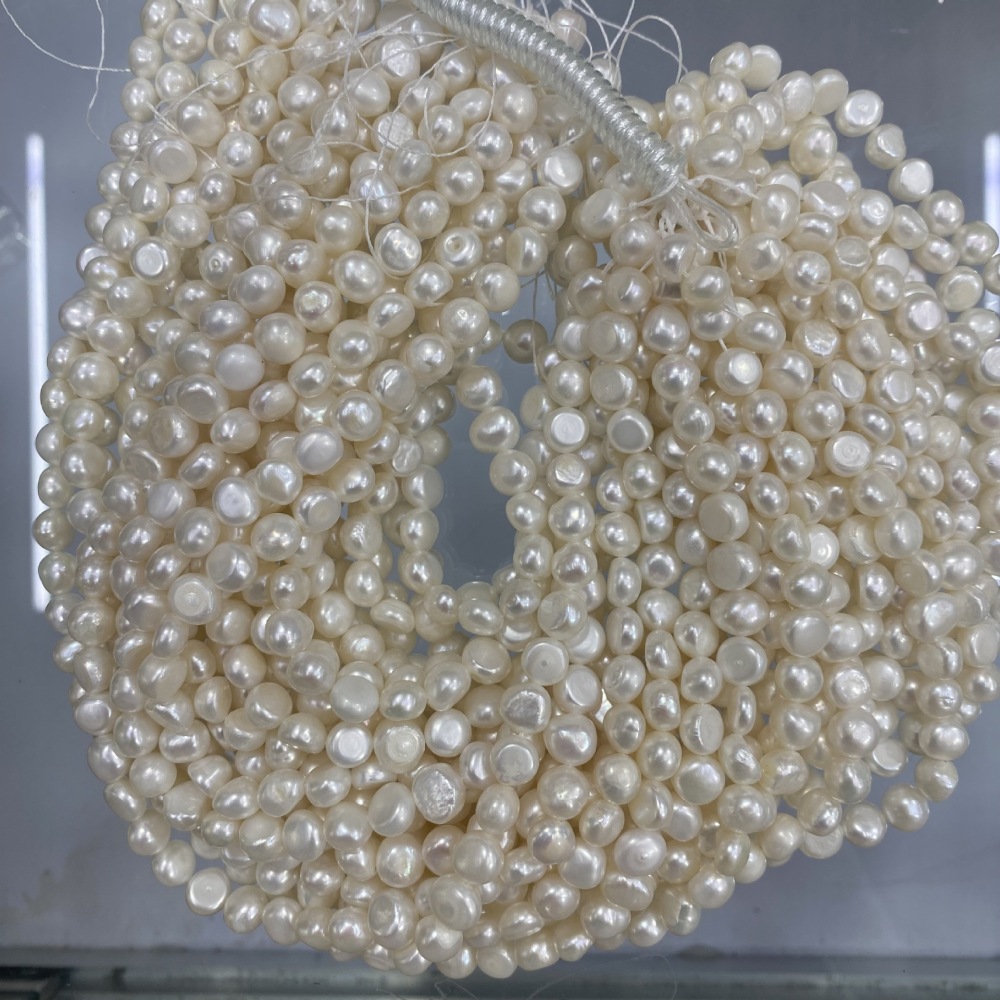 9-10mm Natural Baroque Freshwater Pearl, Horizontal Hole, DIY Accessories