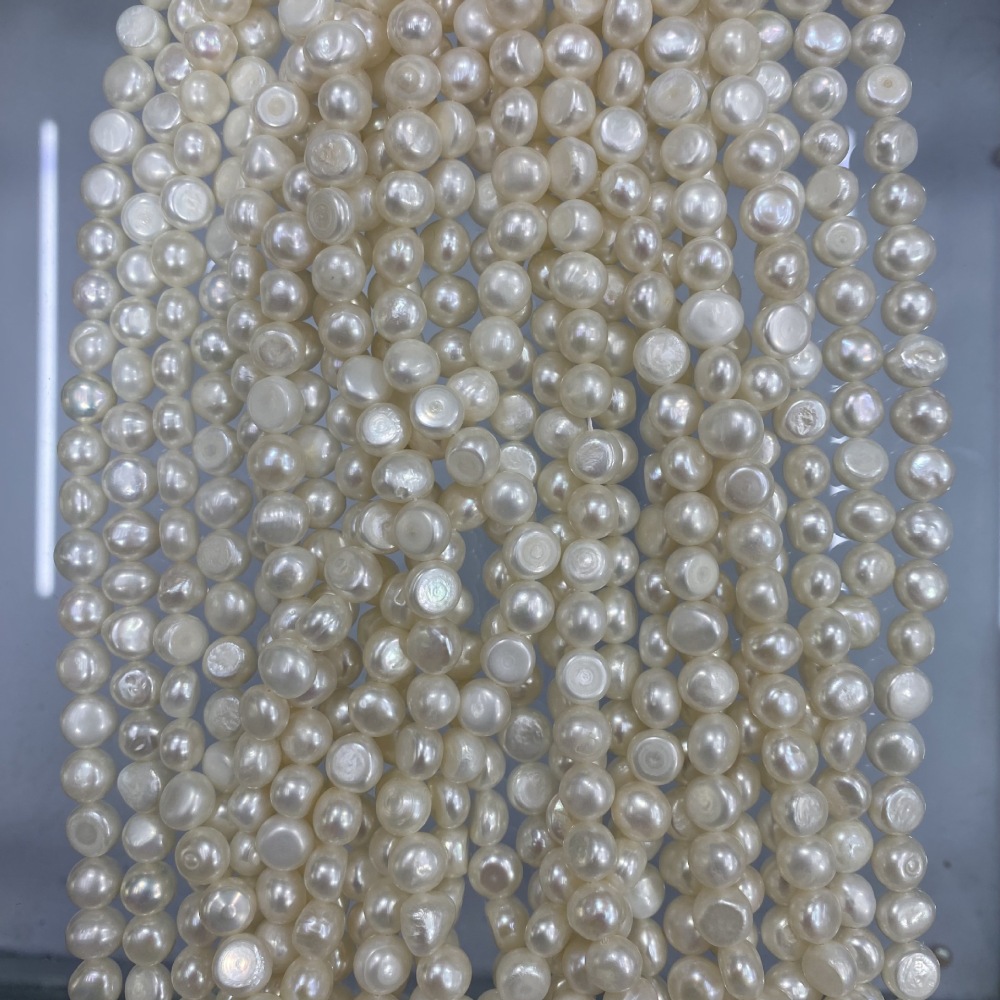 9-10mm Natural Baroque Freshwater Pearl, Horizontal Hole, DIY Accessories