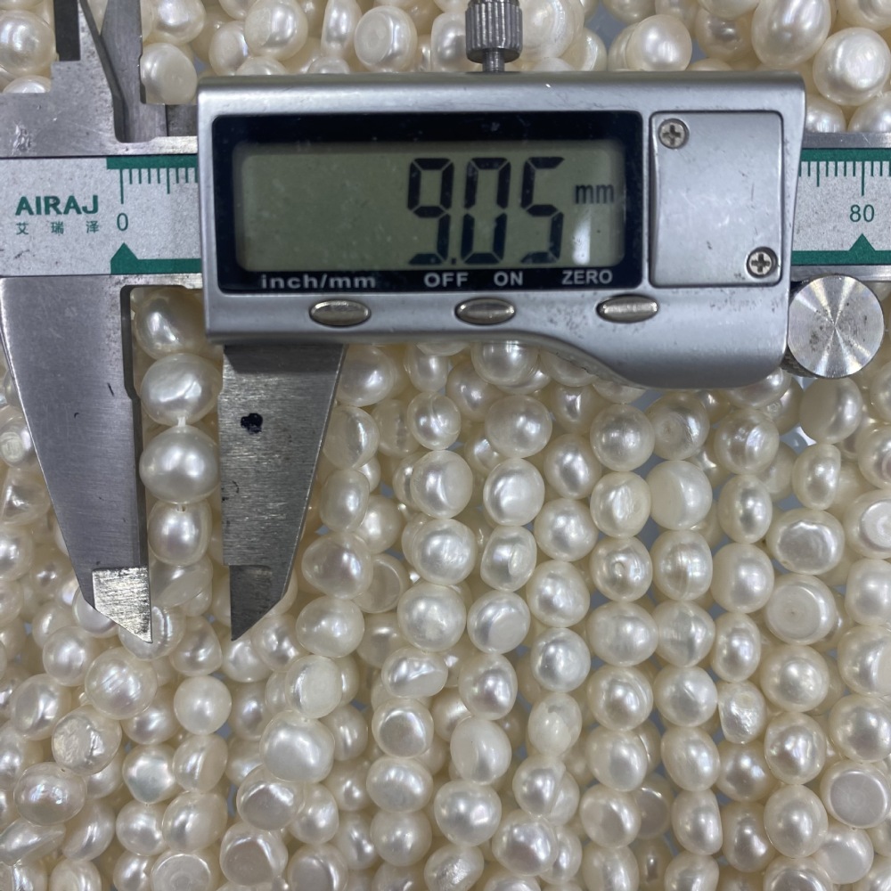 9-10mm Natural Baroque Freshwater Pearl, Horizontal Hole, DIY Accessories