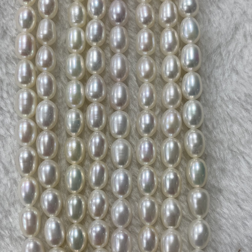7-8mm Natural Freshwater Pearls, Very Few Blemishes, Strong Luster, DIY Accessories