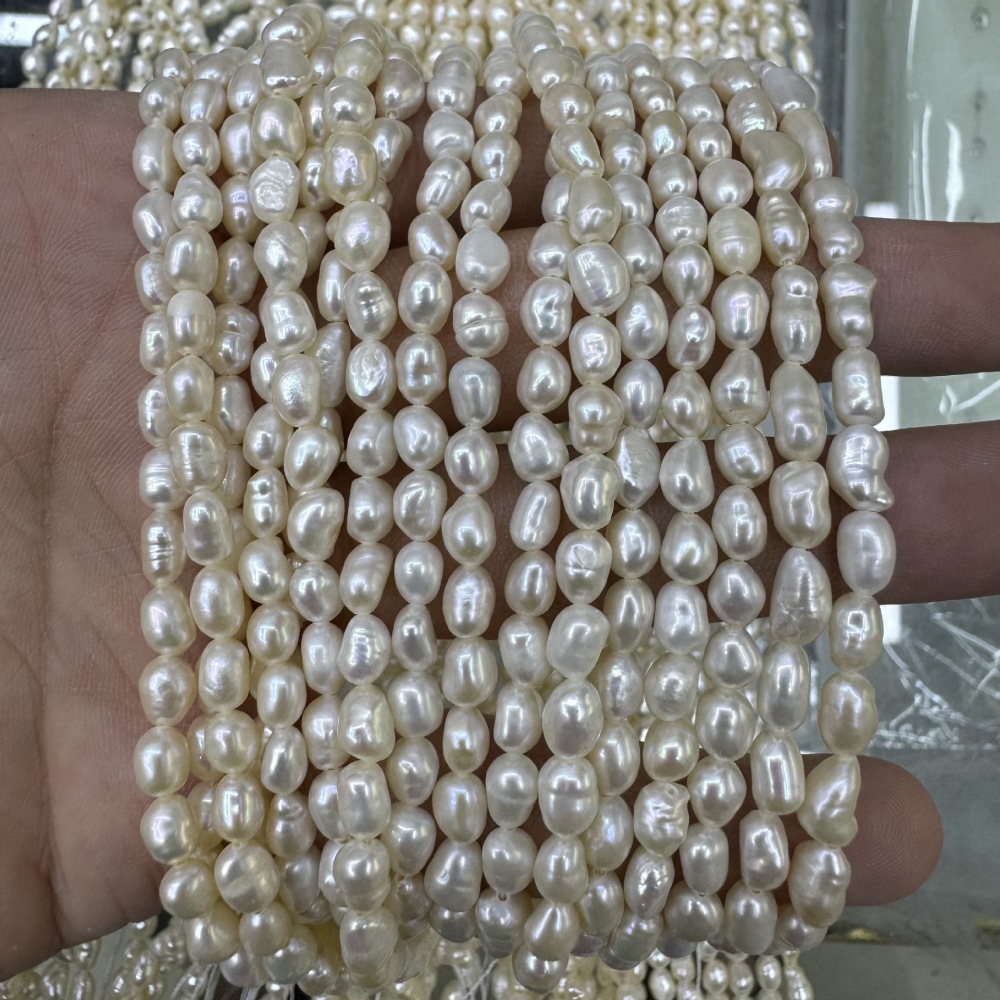 4-5mm Natural Baroque Freshwater Pearls, High Luster, Few Flaws, DIY Accessories