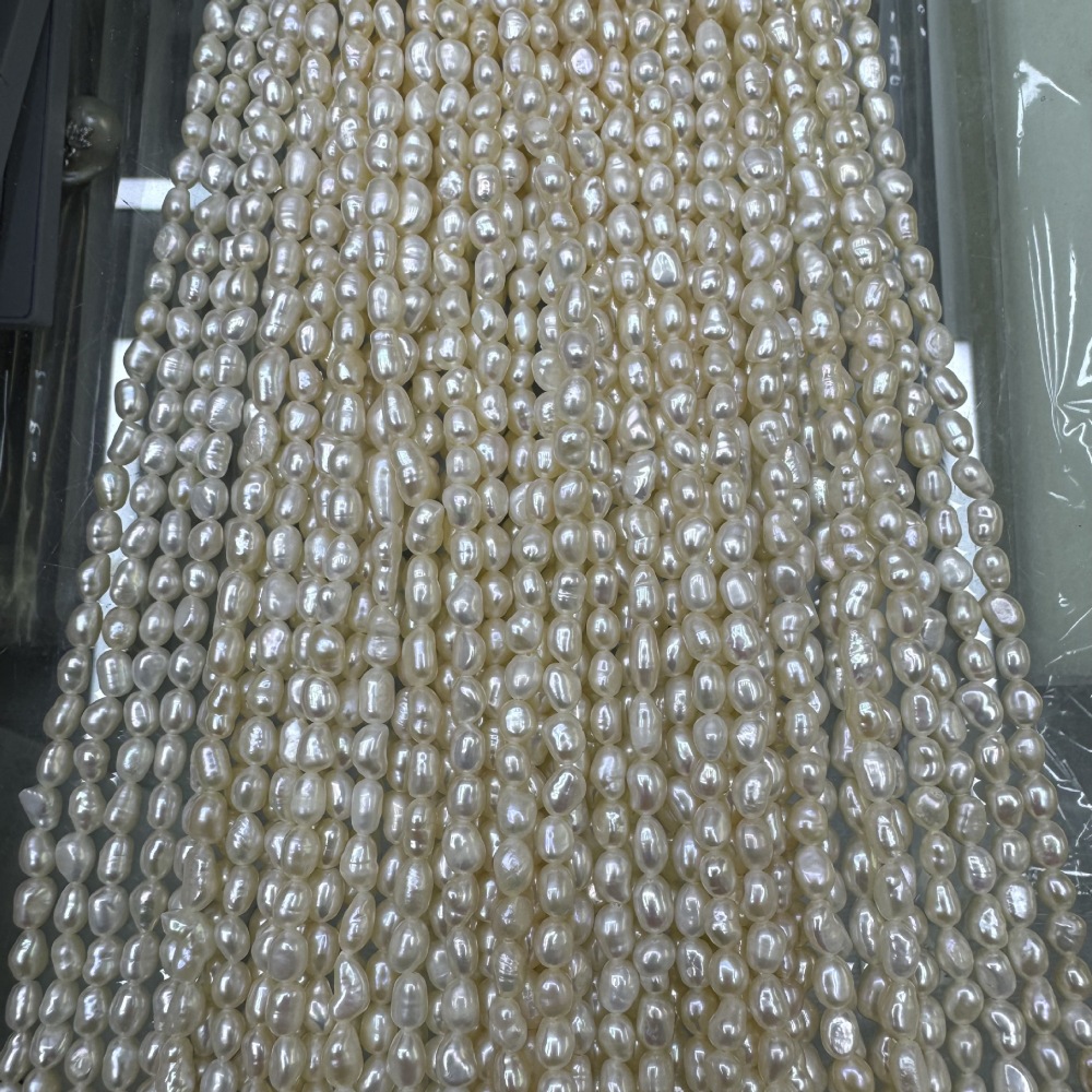 4-5mm Natural Baroque Freshwater Pearls, High Luster, Few Flaws, DIY Accessories