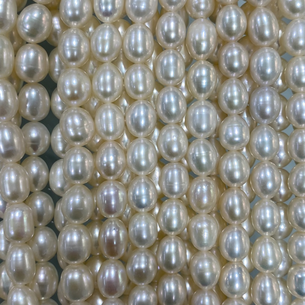 7-8mm Natural Freshwater Pearls, High Luster, DIY Accessories