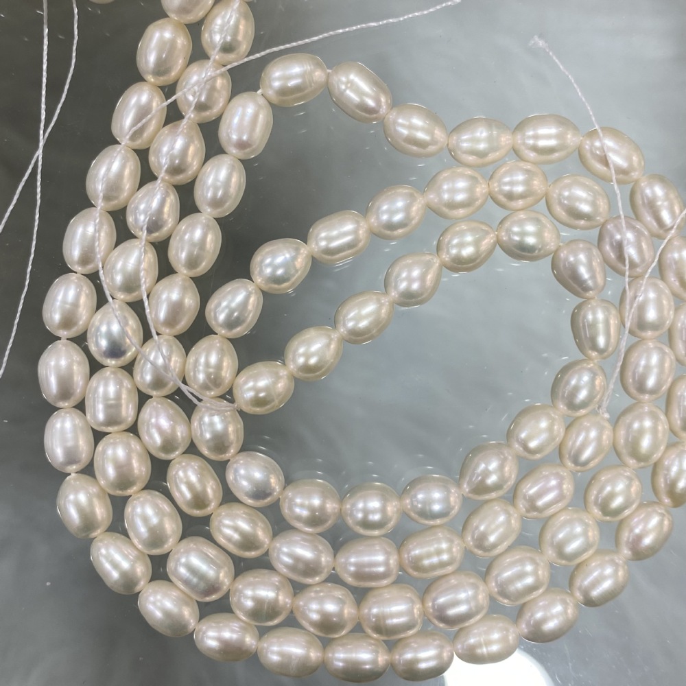 7-8mm Natural Freshwater Pearls, High Luster, DIY Accessories